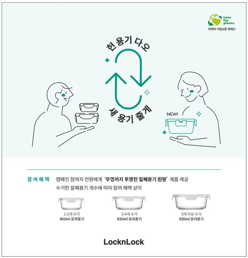 [생활경제 이슈] 락앤락, 찾아가는 자원순환 ‘2023 러브 포 플래닛’ 캠페인 실시 外