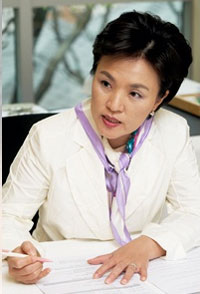 ▲강금실전법무부장관(사진홈피)