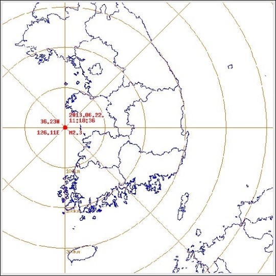 군산 앞바다 지진… 5일 이후에만 벌써 11차례 발생