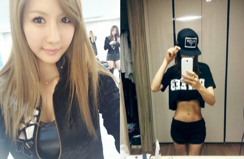 ▲정아11자복근(사진=정아트위터)