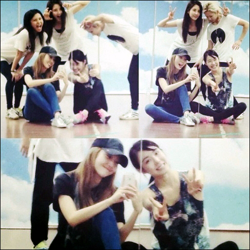 ▲소녀시대연습실공개사진