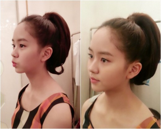 ▲김소현포니테일(사진=김소현트위터)