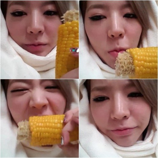 ▲써니옥수수먹방(사진=인스타그램)