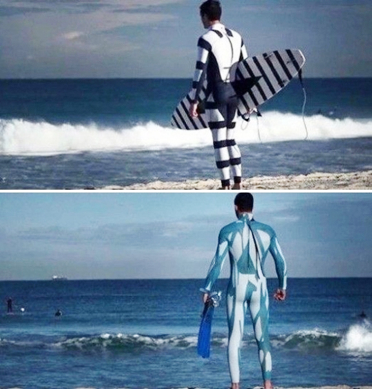 ▲상어걱정없는수영복