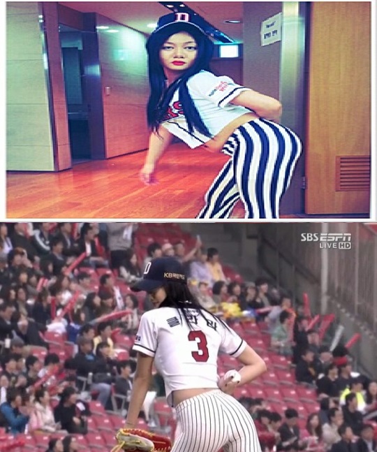 ▲박나래클라라시구(사진=박준형미투데이)