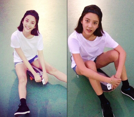▲손담비보드
