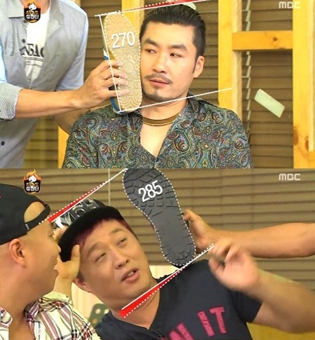 ▲노홍철머리크기(사진=MBC방송캡처)