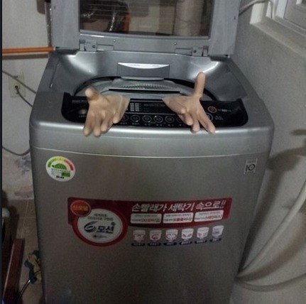 ▲엄마를웃긴세탁기(사진=온라인게시판)