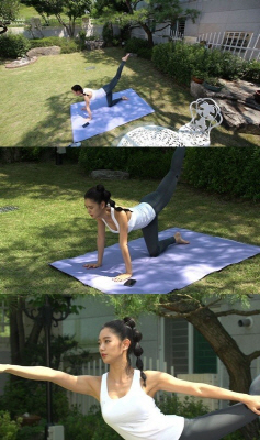 ▲클라라야외요가(사진=MBC에브리원)