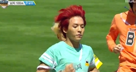 ▲MBC아육대방송캡처,아육대100m신기록