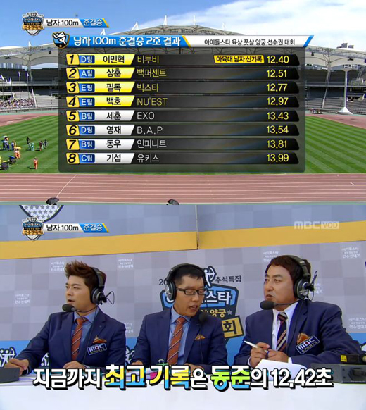 ▲아육대사과(사진=MBC'아육대'캡처)