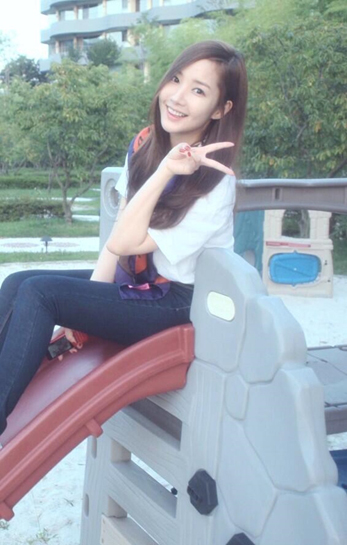▲박민영미끄럼틀(사진=박민영트위터)
