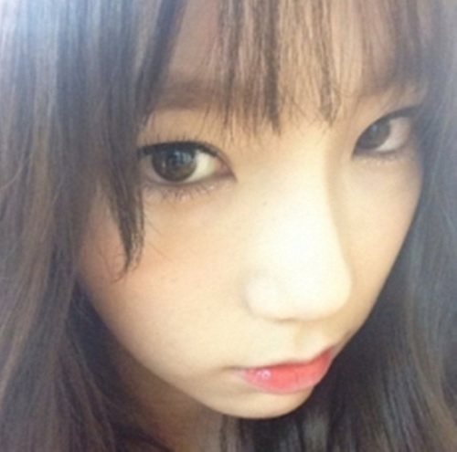 ▲태연앞머리(사진=태연인스타그램)