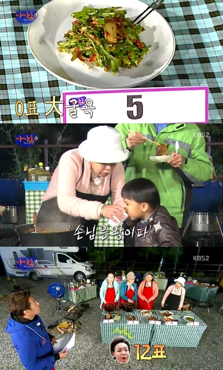 ▲김수미김치찌개(사진=KBS2TV'마마도'캡처)