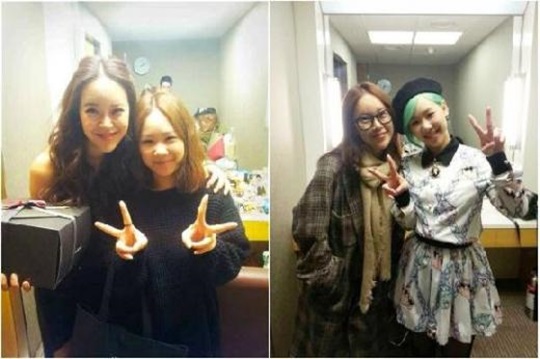 ▲백지영유성은응원샷(사진=유성은트위터)