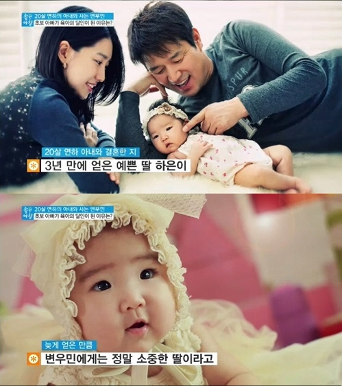 ▲변우민딸공개(사진=SBS'좋은아침'캡처)