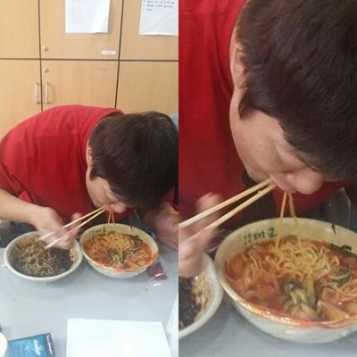 ▲유민상짬짜면