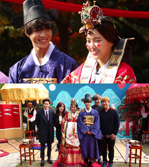 ▲태민손나은전통혼례(사진=MBC'우리결혼했어요시즌4')