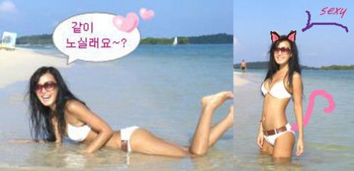 ▲화려한외출김선영비키니(사진=김선영미니홈피)