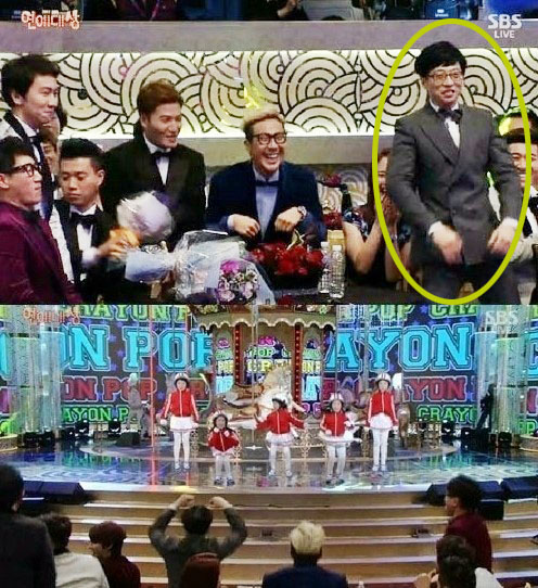 ▲유재석빠빠빠(사진=SBS연예대상방송캡쳐)