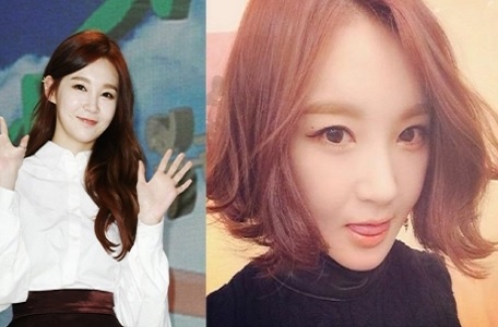 ▲강민경단발머리변신