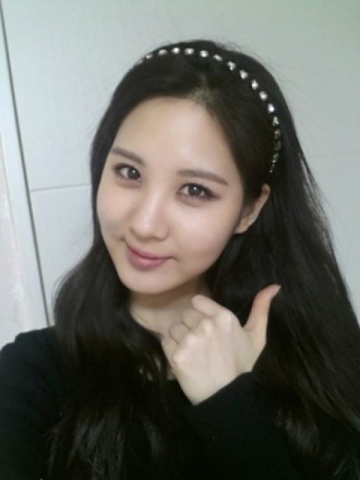 ▲서현엄지셀카