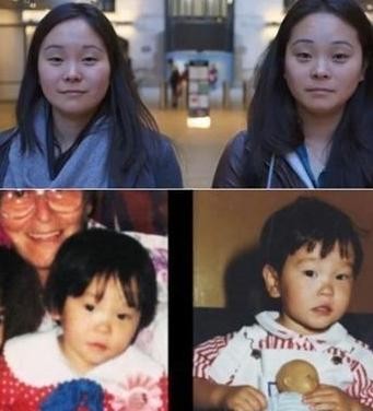 ▲25년만에만난쌍둥이(사진=인터넷게시판)