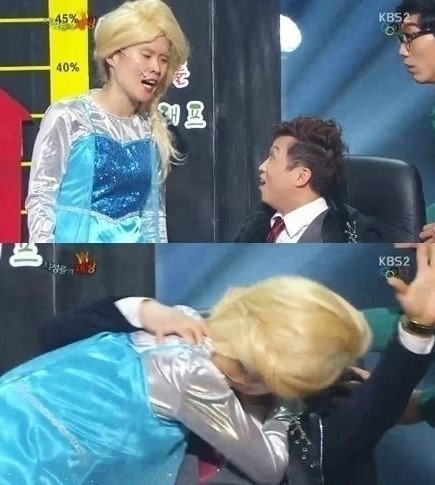 ▲박지선엘사변신(사진=KBS2'개그콘서트')