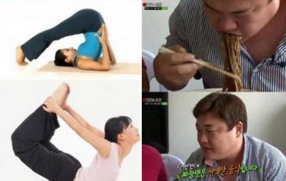 ▲소화잘되는자세(사진=인터넷게시판,해당영상캡쳐)