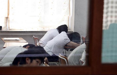 ▲고교생평균수면시간