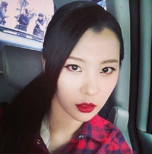 ▲선미흑발셀카(사진=선미인스타그램)