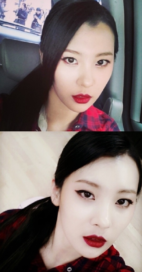 ▲선미흑발셀카(사진=선미인스타그램)
