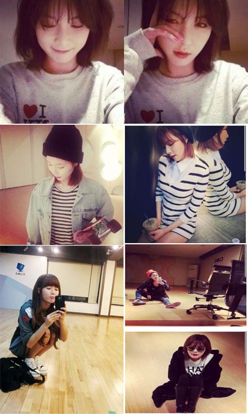 ▲현아연습실셀카대방출(사진=현아인스타그램)
