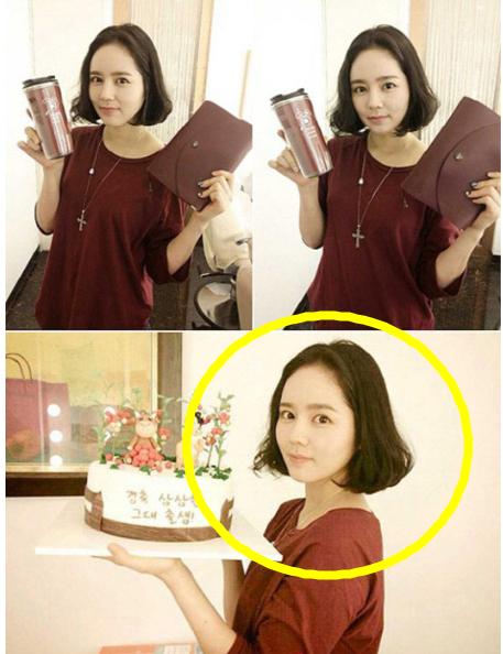 ▲한가인단발머리(사진=인터넷게시판)