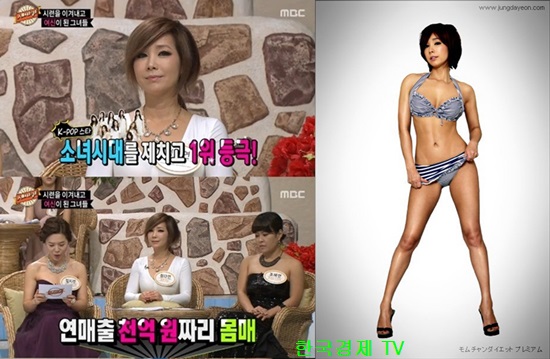 ▲세바퀴정다연(사진=MBC'세바퀴'화면캡처,정다연페이스북)