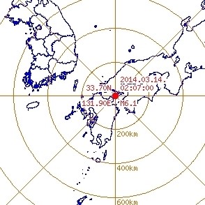 ▲일본지진규모6.1(사진=기상청)