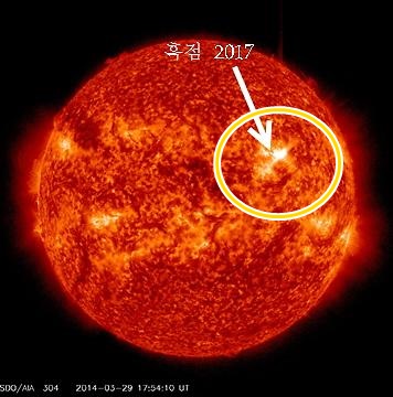 ▲SDO위성(미국NASA의정지궤도위성)의코로나물질방출(CME)관측영상
