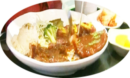 ▲돈가스칼로리(사진=KBS1박2일캡쳐)