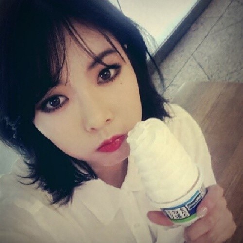 ▲현아아이스크림셀카(사진=현아인스타그램)