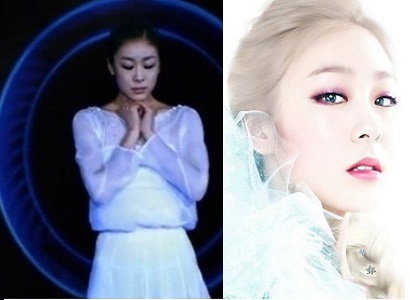▲김연아렛잇고노래
