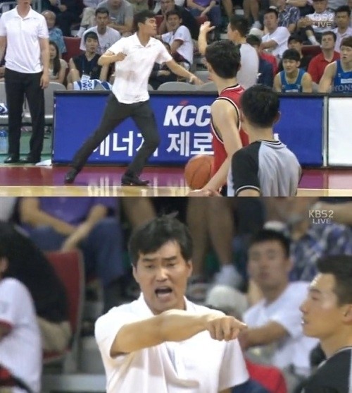 ▲정재근심판폭행/방송캡쳐