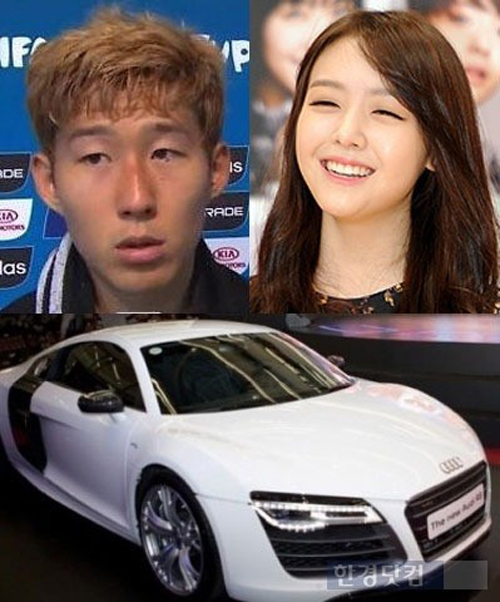 ▲걸스데이민아손흥민