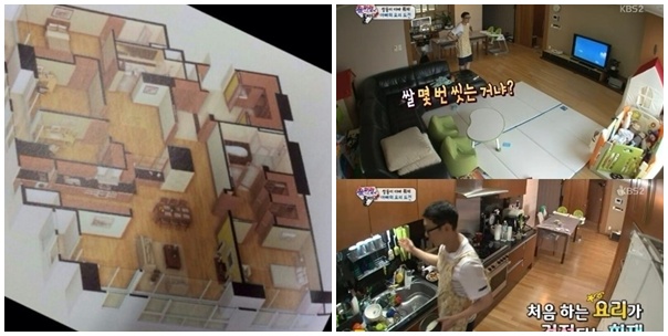 ▲이휘재집구조(사진=온라인커뮤니티,KBS'슈퍼맨이돌아왔다'방송캡처)