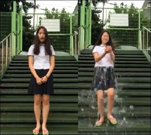 ▲육지담아이스버킷챌린지