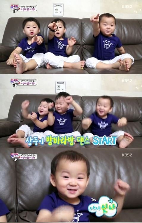 ▲송일국세쌍둥이(사진=KBS방송화면)