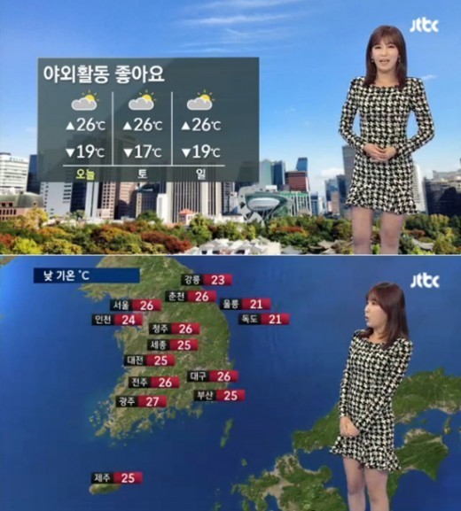 ▲오늘의날씨(사진=JTBC방송캡처)