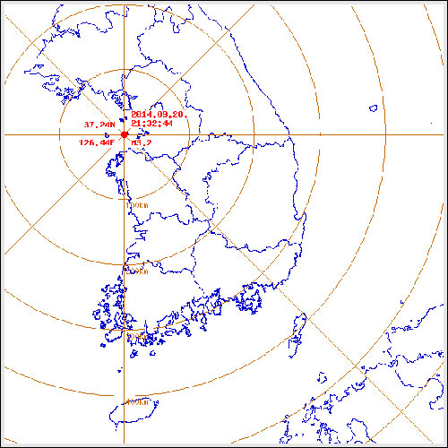 ▲인천지진/기상청