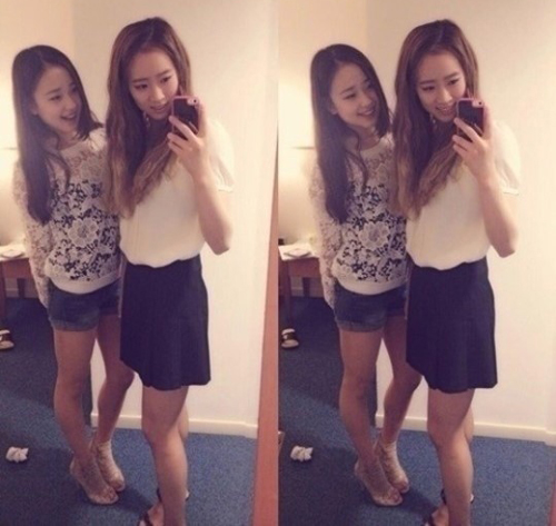 ▲체조선수손연재김윤희셀카
