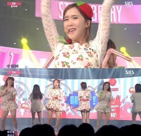 ▲인기가요딸기우유