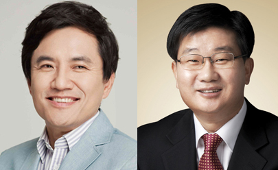 ▲김진태새누리당의원과전해철새정치민주여합의원(우)